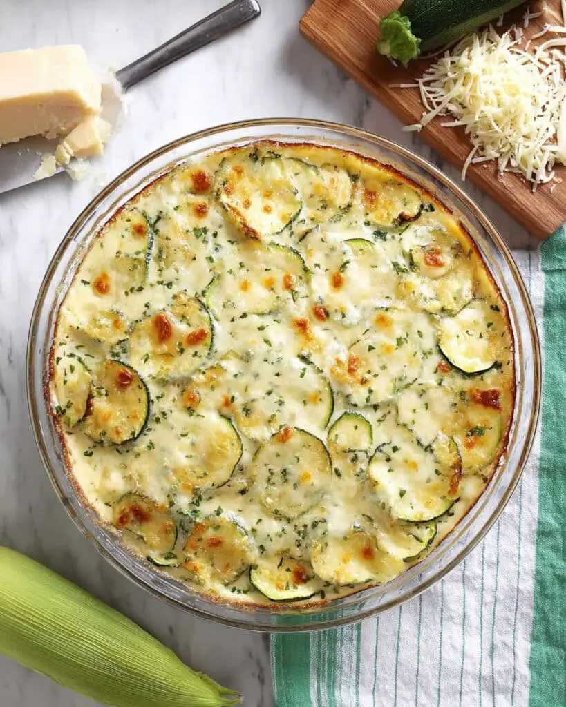 Sweet Corn and Zucchini Pie Recipe