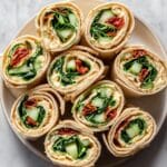 Hummus Pinwheels with Cucumber & Sun-dried Tomatoes Recipe
