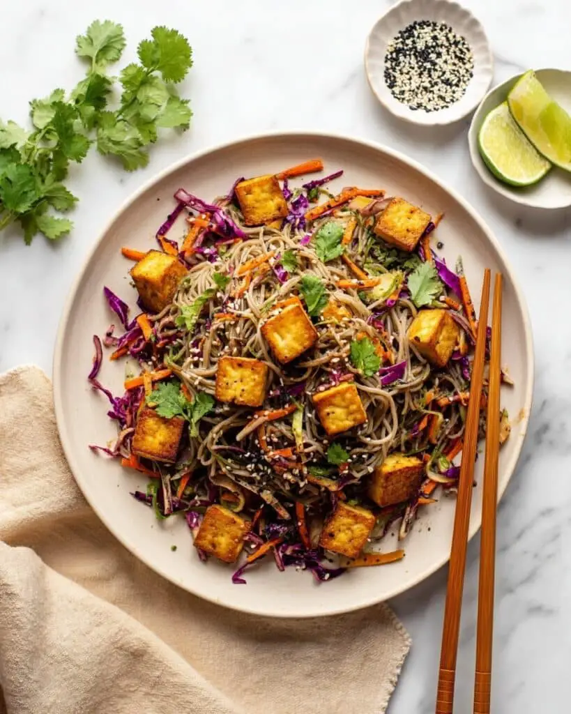 Soba Noodle Salad with Peanut Sauce Recipe