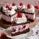Black Cherry Ice Cream Cake With Fudgy Brownie Base Recipe