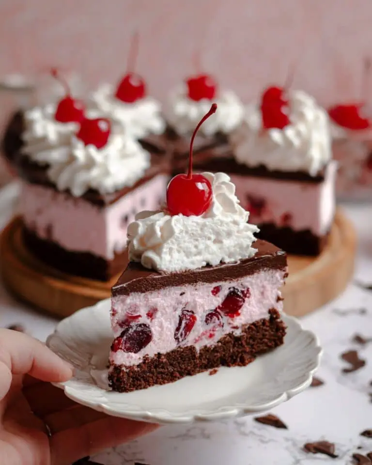 Black Cherry Ice Cream Cake With Fudgy Brownie Base Recipe