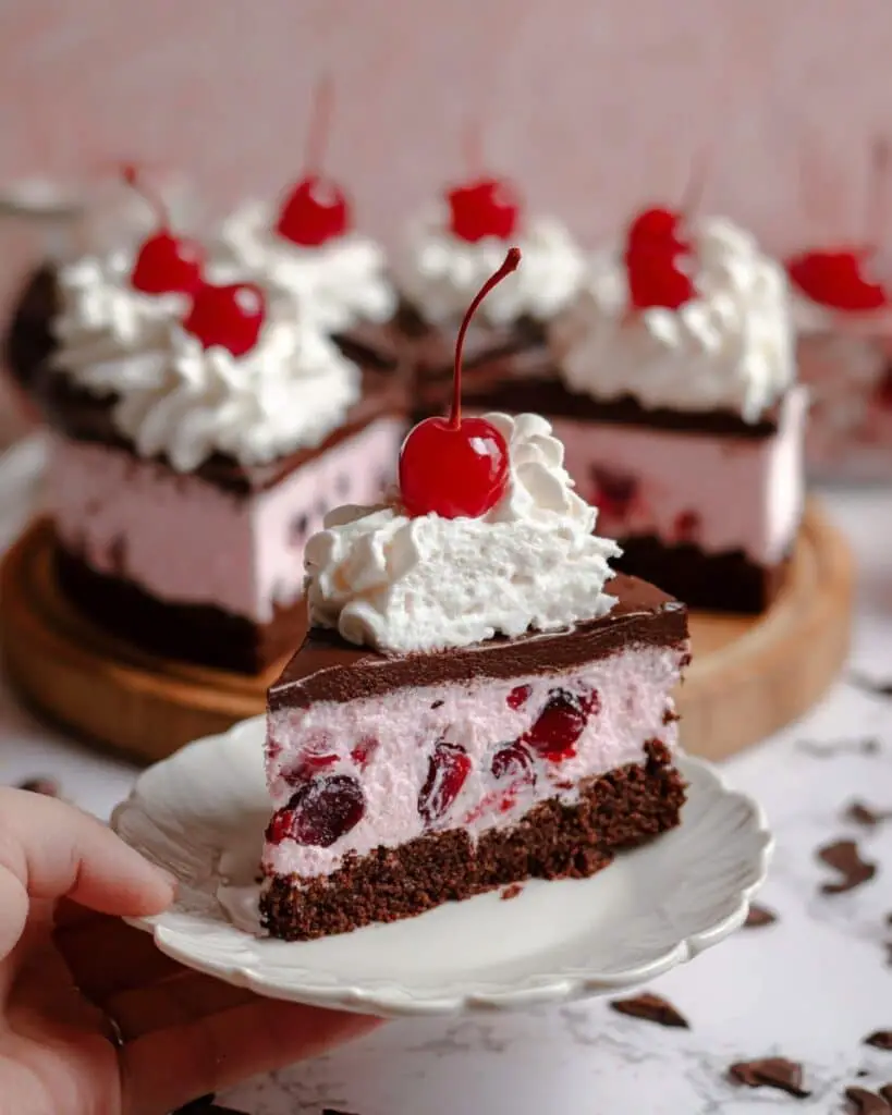 Black Cherry Ice Cream Cake With Fudgy Brownie Base Recipe