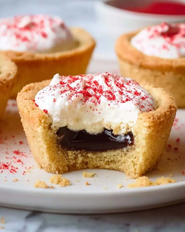 Raspberry Cheesecake Cookie Cups Recipe