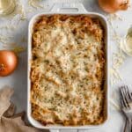 French Onion Chicken Pasta Bake Recipe