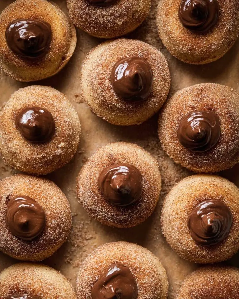 Churro Donut Holes with Cinnamon Sugar and Chocolate SunButter Filling Recipe