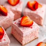 Fresh Strawberry Sheet Cake with Cream Cheese Frosting Recipe