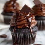 Triple Chocolate Fudge Cupcakes Recipe