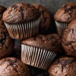 Sourdough Double Chocolate Banana Muffins Recipe