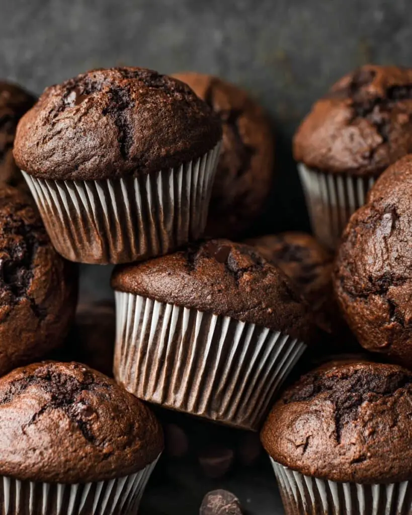 Sourdough Double Chocolate Banana Muffins Recipe