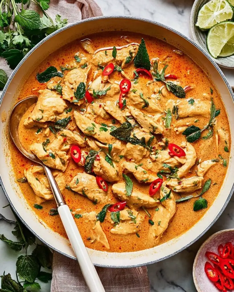 Poached Red Curry Chicken Thighs (Hands-Free & Tender!) Recipe