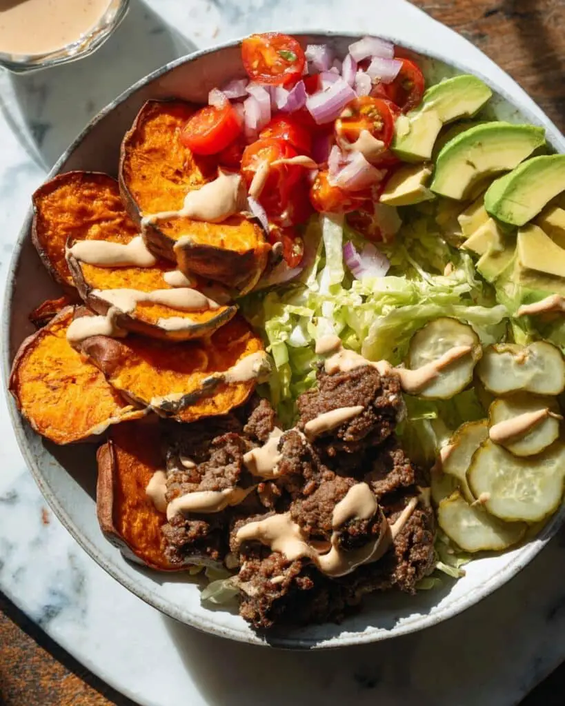 Healthy Burger Bowl Recipe