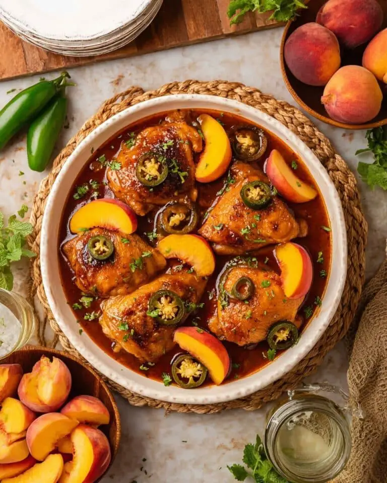 Jalapeno Chicken with Peaches Recipe