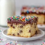Chip Sheet Cake with Chocolate Fudge Frosting Recipe