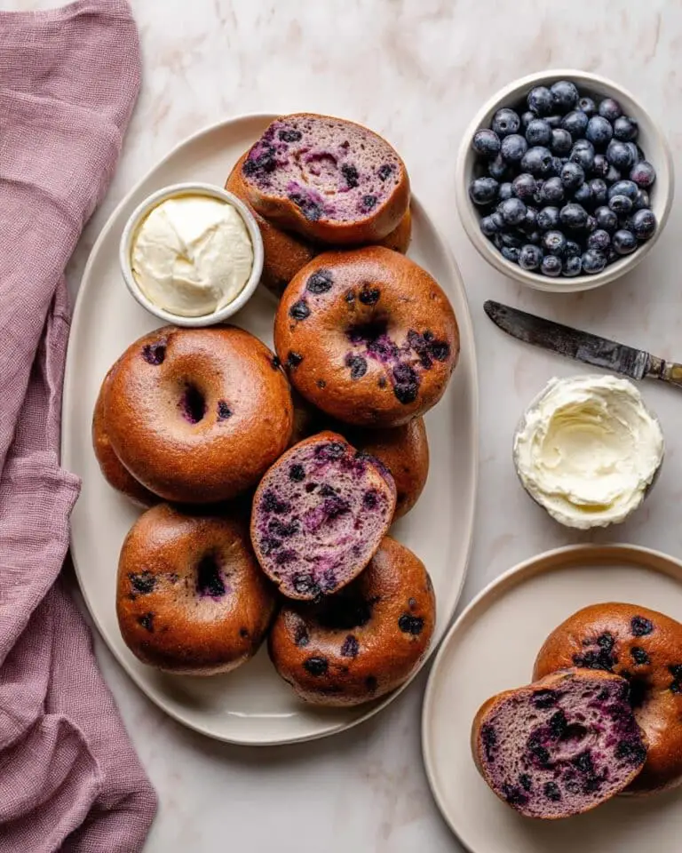 Homemade Blueberry Bagels Recipe