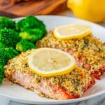 Baked Salmon with Parmesan Herb Crust Recipe