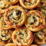 Spinach and Artichoke Puff Pastry Swirls (Pinwheels) Recipe