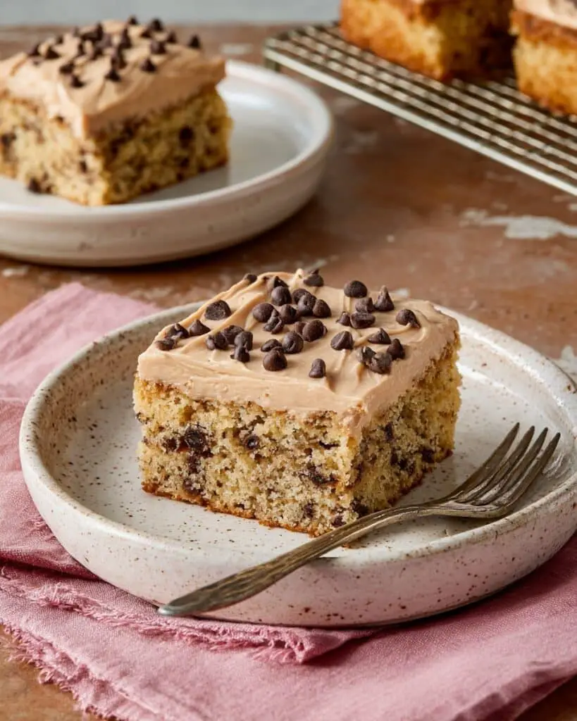 Banana Chocolate Chip Bars with Browned Butter Frosting Recipe