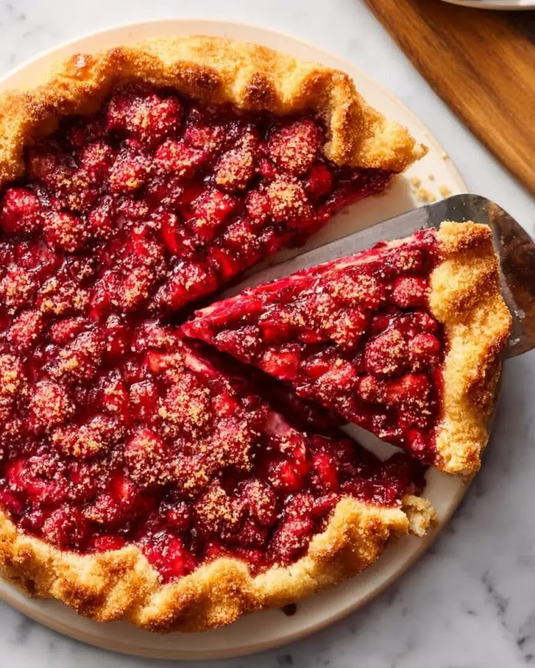 Strawberry Rhubarb Puff Pastry Galette Recipe