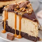Peanut Butter Cheesecake with Chocolate Ganache and Reese's Topping Recipe