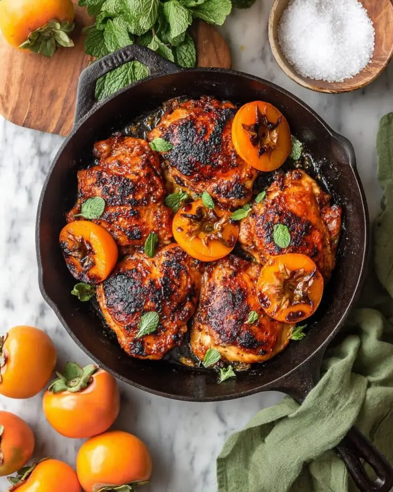Harissa and Persimmon Chicken Recipe