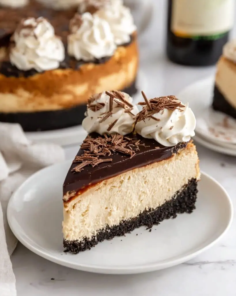 Irish Cream Cheesecake with Baileys and Chocolate Ganache Recipe