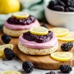 Lemon Blackberry Cookies with Blackberry Frosting and Jam Recipe