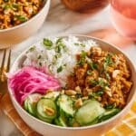 Saucy Chicken Satay Bowls Recipe