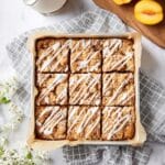 Peach Coffee Cake with Streusel Topping and Peach Glaze Recipe