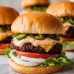 Spicy Pepper Jack Jalapeño Burger Recipe