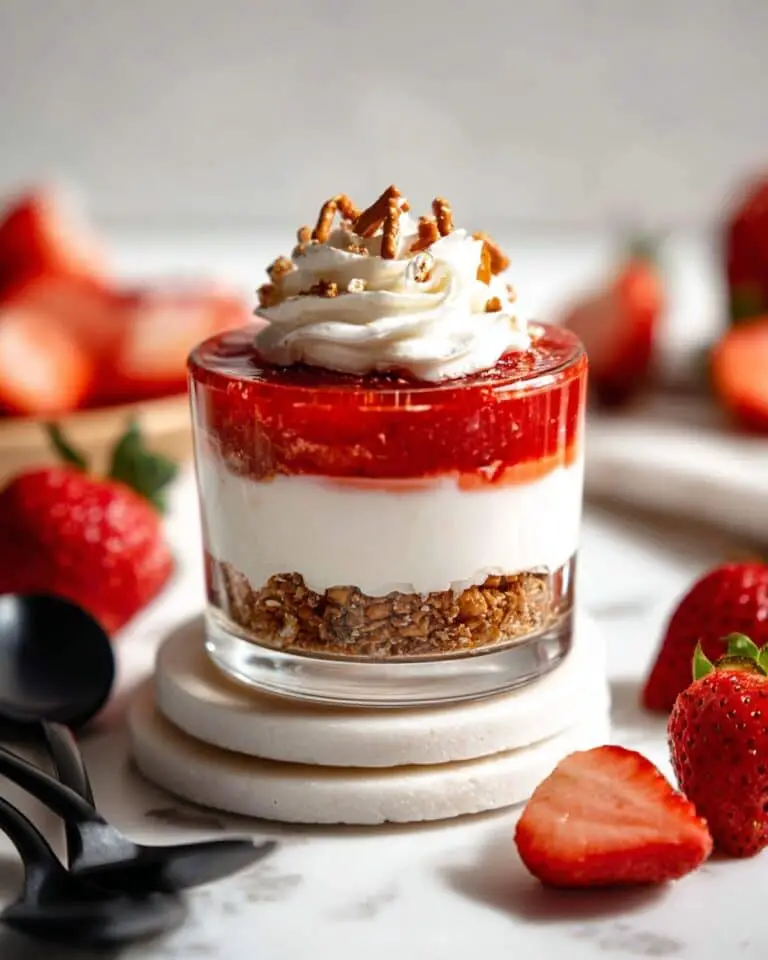 Strawberry Pretzel Salad Parfaits Recipe