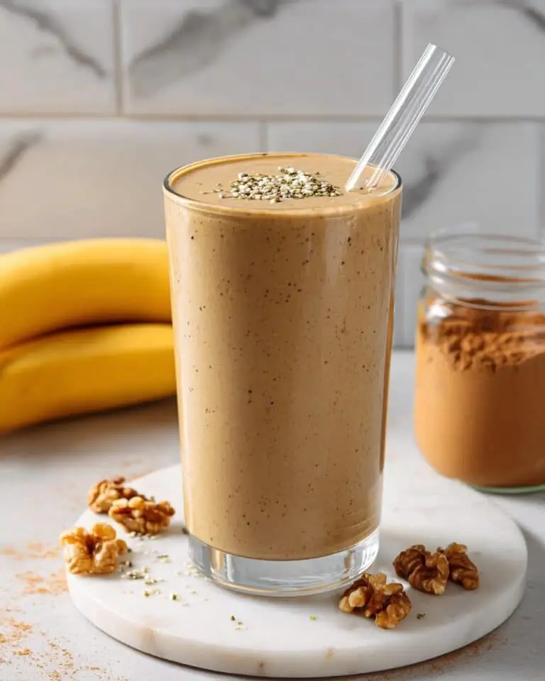 Creamy Banana Nut Protein Smoothie with Pumpkin Pie Spices Recipe