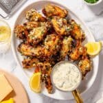 Air Fryer Garlic Parmesan Wings Recipe