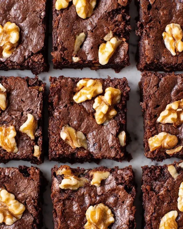 Chocolate Brownies with Chopped Walnuts Recipe