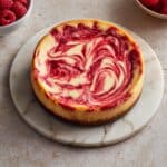 Lemon Raspberry Swirl Cheesecake Recipe