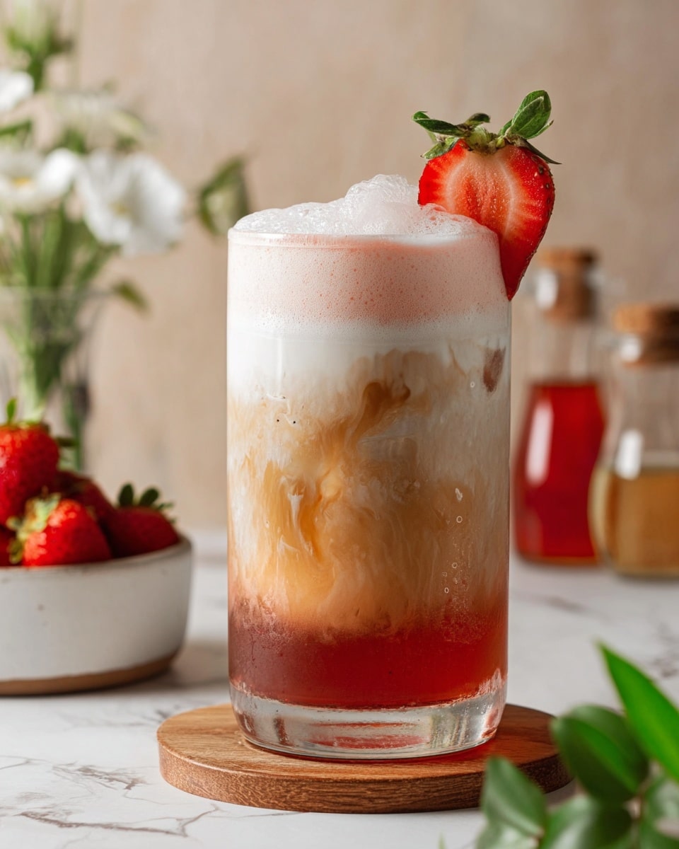 Iced Strawberry Latte Recipe