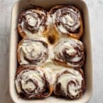 Brownie Cinnamon Rolls with Cream Cheese Frosting and Chocolate Ganache Recipe
