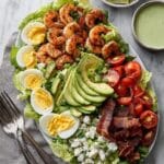 Shrimp Cobb Salad with Cilantro Lime Dressing Recipe