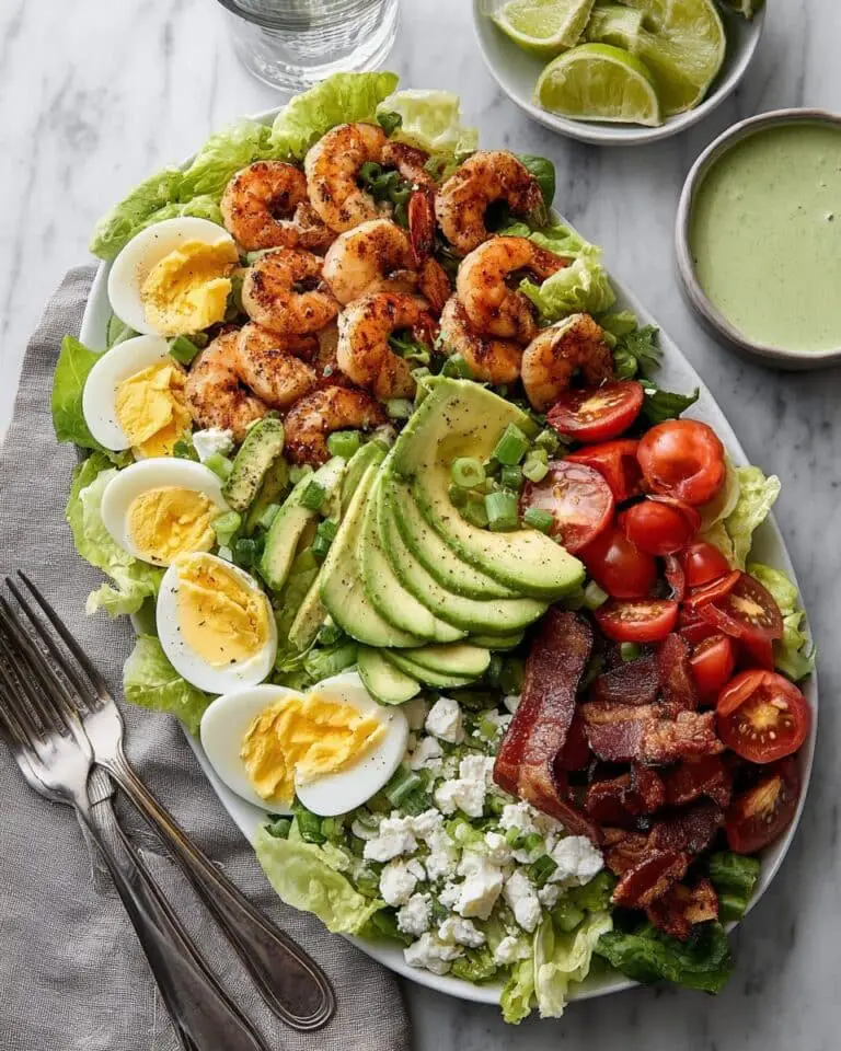 Shrimp Cobb Salad with Cilantro Lime Dressing Recipe