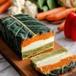 Vegetable Swiss Chard Terrine with Colorful Vegetable Purees Recipe