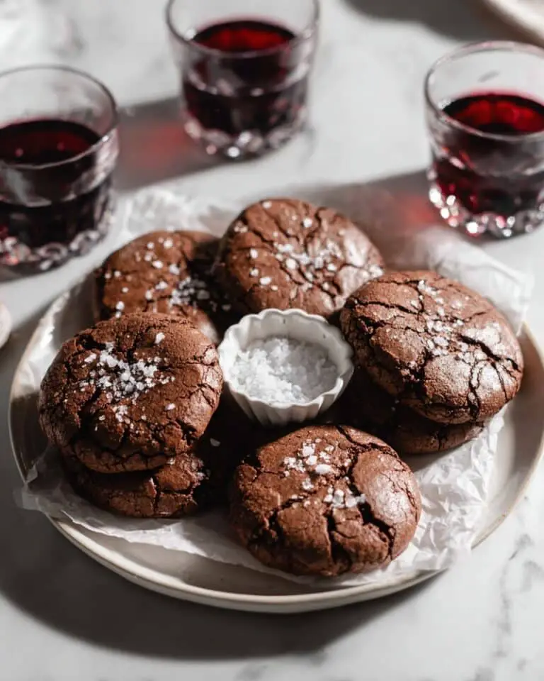 Salted Brownie Crinkle Cookies Recipe