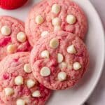 Strawberry White Chocolate Chip Cookies Recipe