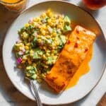 Glazed Peach Salmon Recipe
