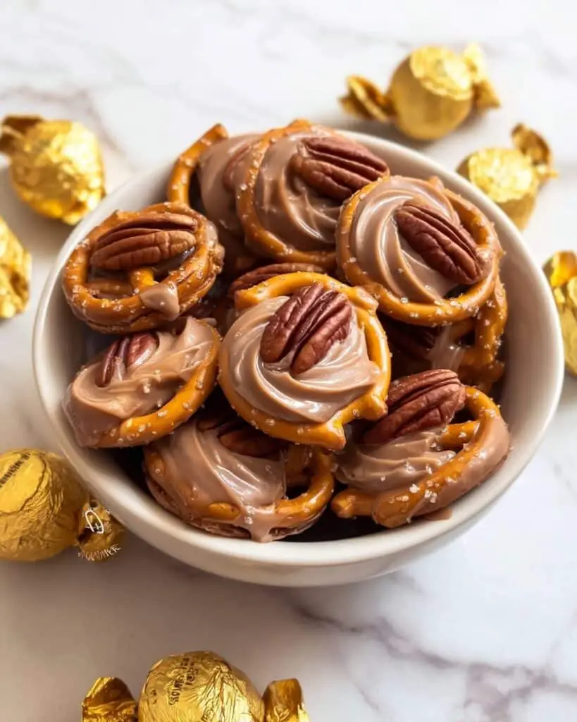 Chocolate Rolo Pretzel Bites Recipe