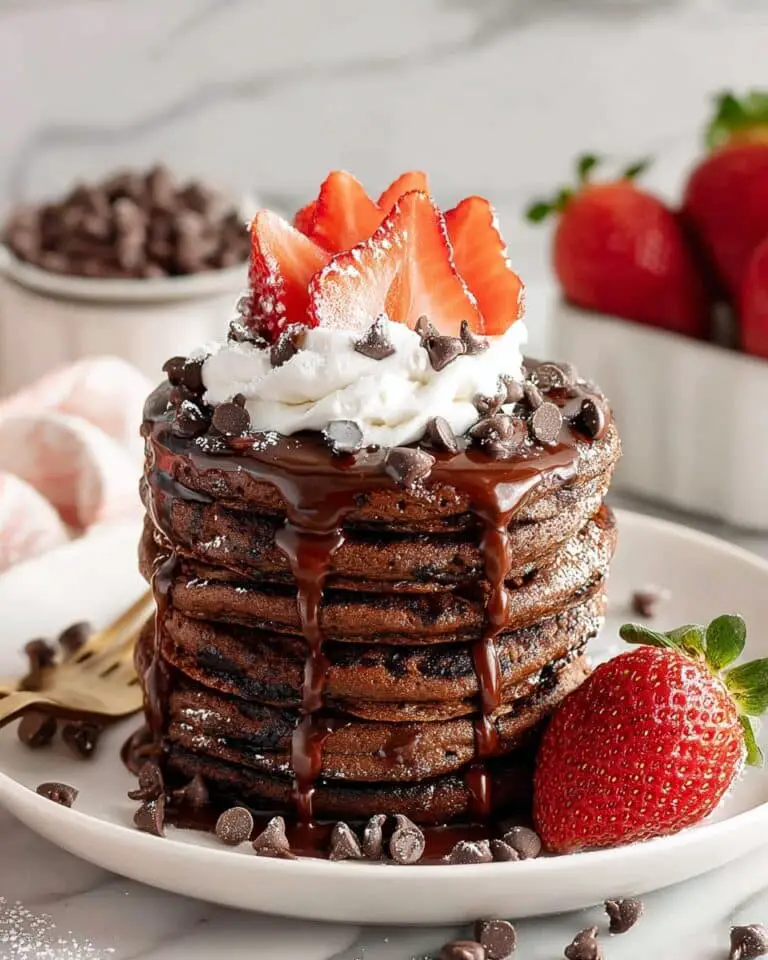 Double Chocolate Pancakes (Breakfast or Dessert!) Recipe
