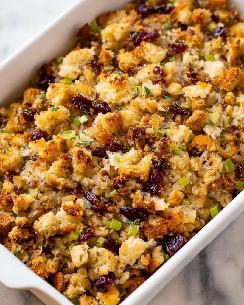 Easy Sausage Cranberry Herb Stuffing Recipe