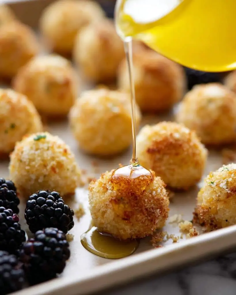 Baked Goat Cheese Balls with Honey and Pecan Crust Recipe