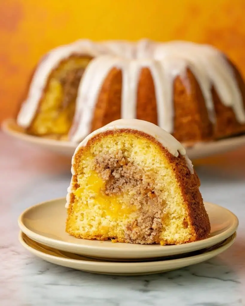 Peach Cobbler Pound Cake Recipe