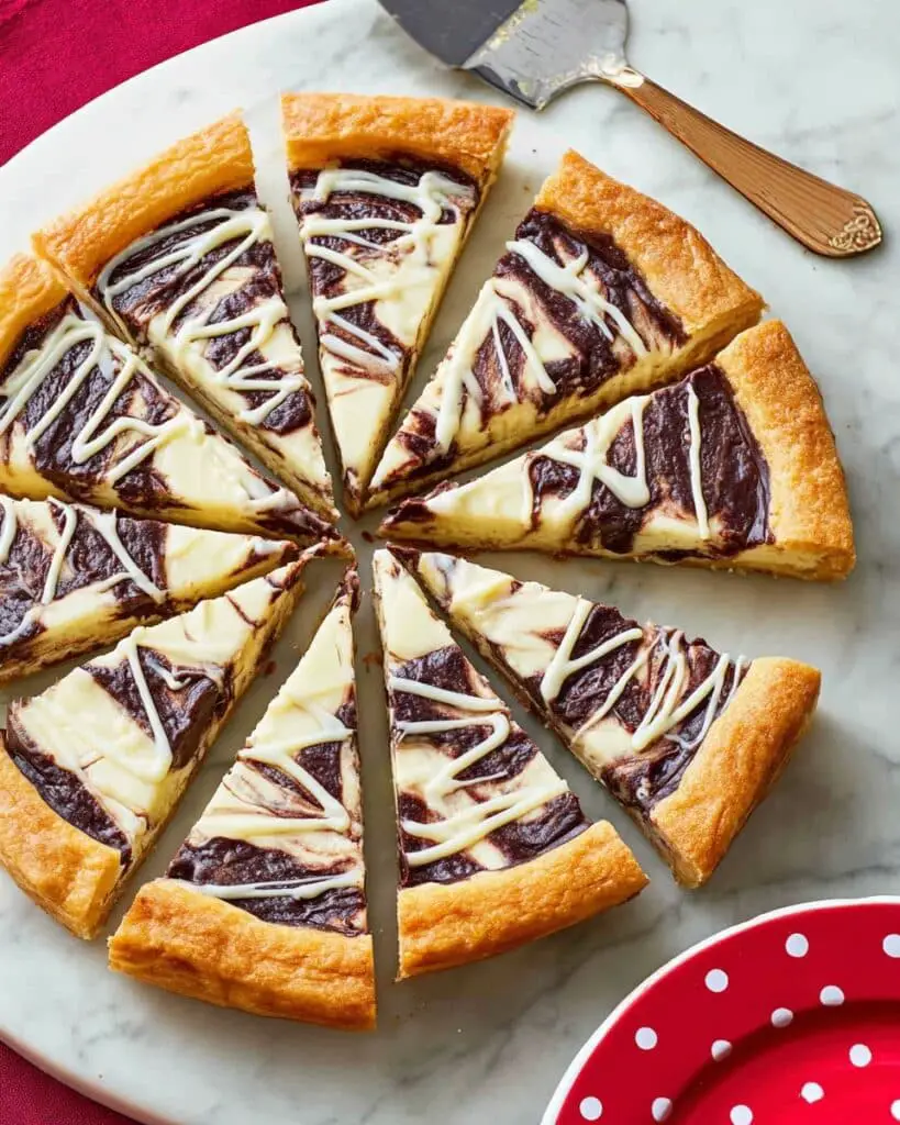 Nutella Cream Cheese Pastry with Glaze Recipe