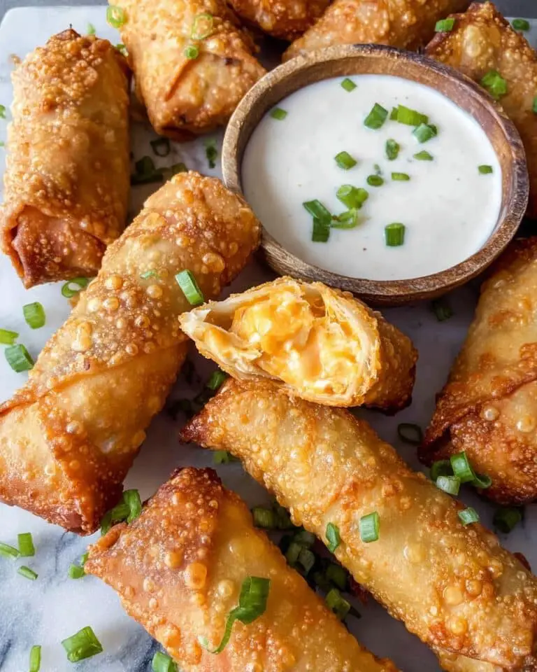 Buffalo Chicken Egg Rolls Recipe