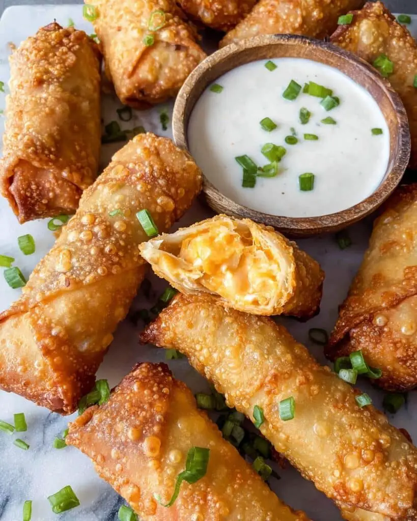 Buffalo Chicken Egg Rolls Recipe